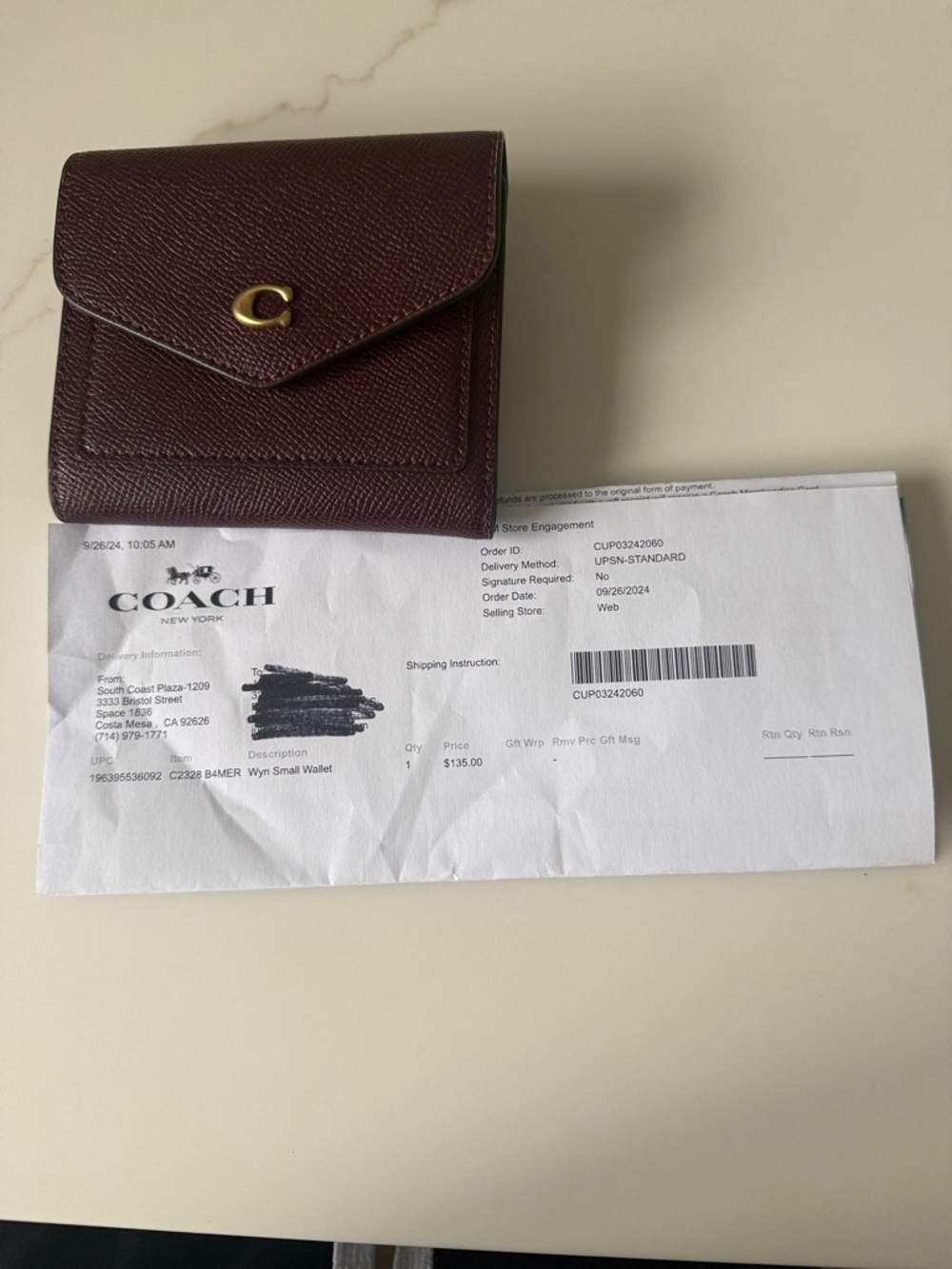 Coach Small Wyn Wallet - Picture 4 of 4